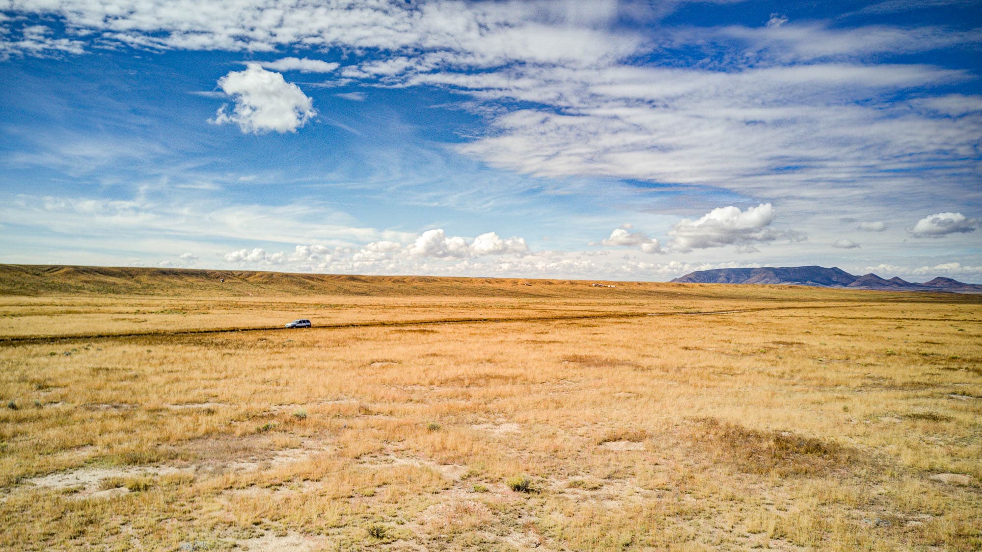 Standing in the center of the parcel looking northeast toward distant mountains in Costilla County, Colorado.